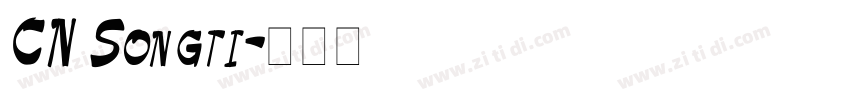 CN Songti字体转换